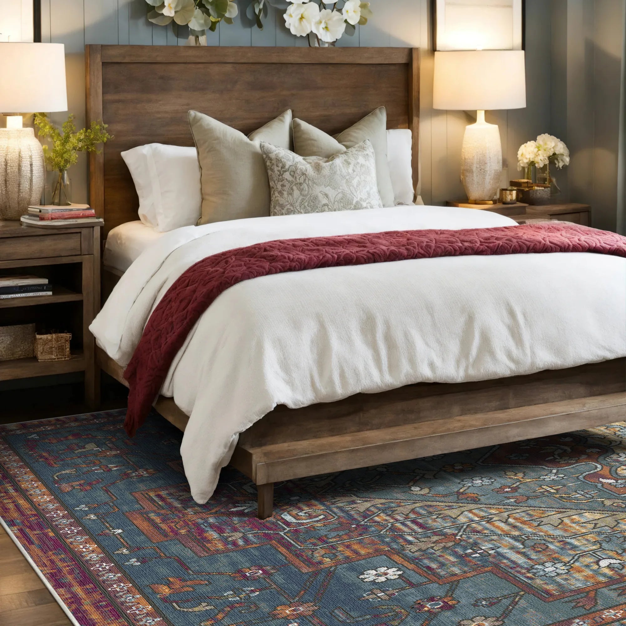 Cinder Forge Compass Rug