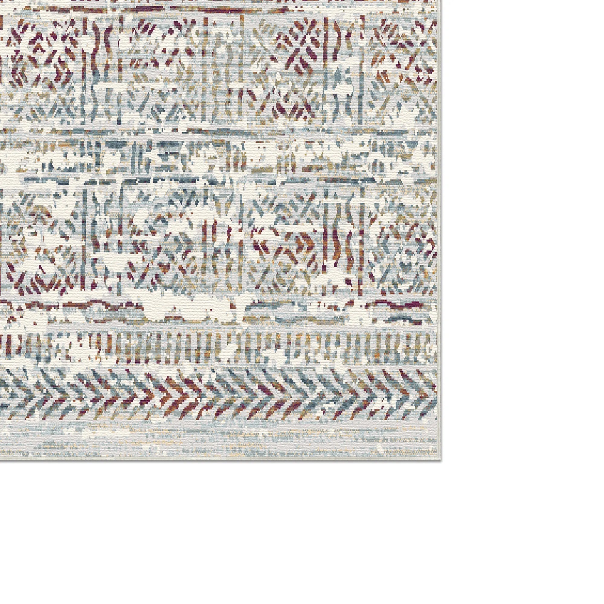 Vestige Crimson Linear Rug