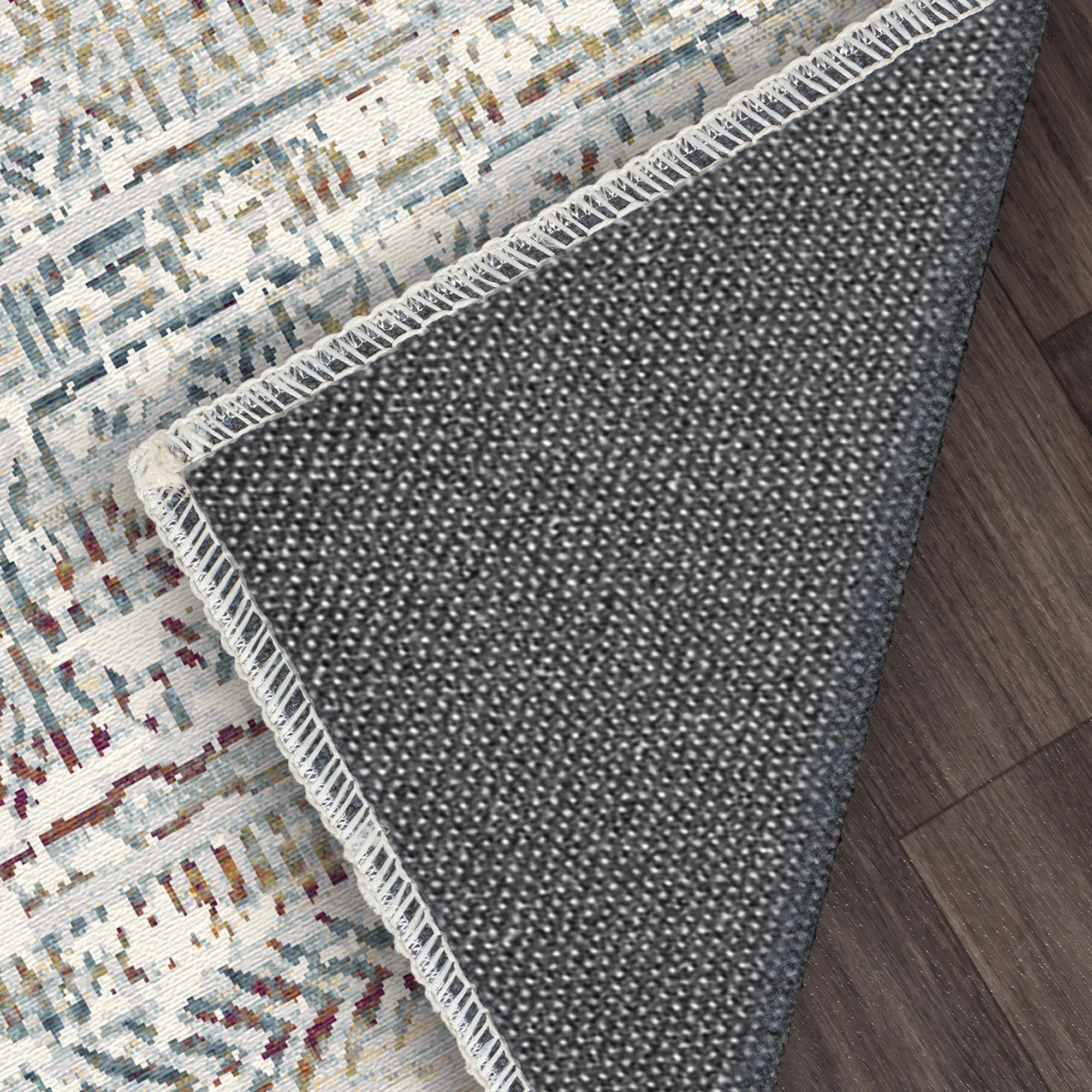 Vestige Crimson Linear Rug