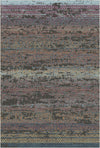 Obsidian Dusk Strata Rug Plum