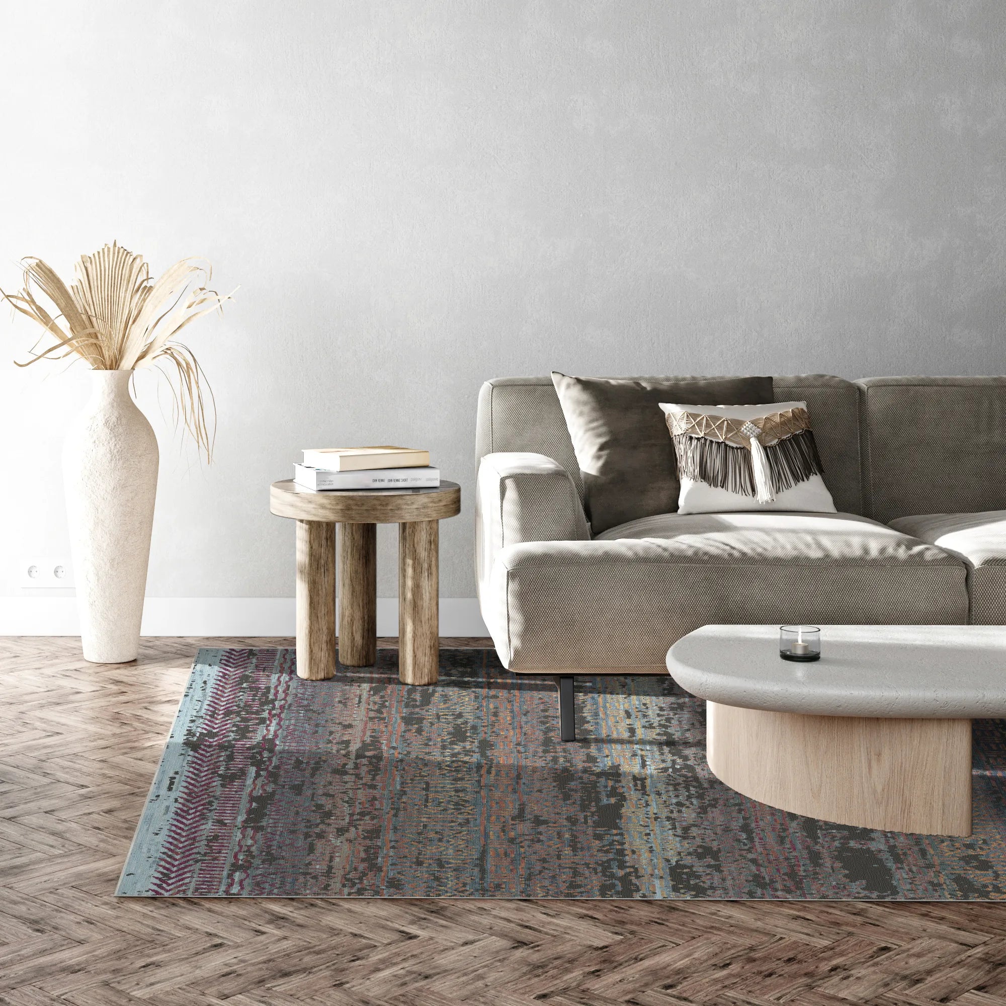 Obsidian Dusk Strata Rug