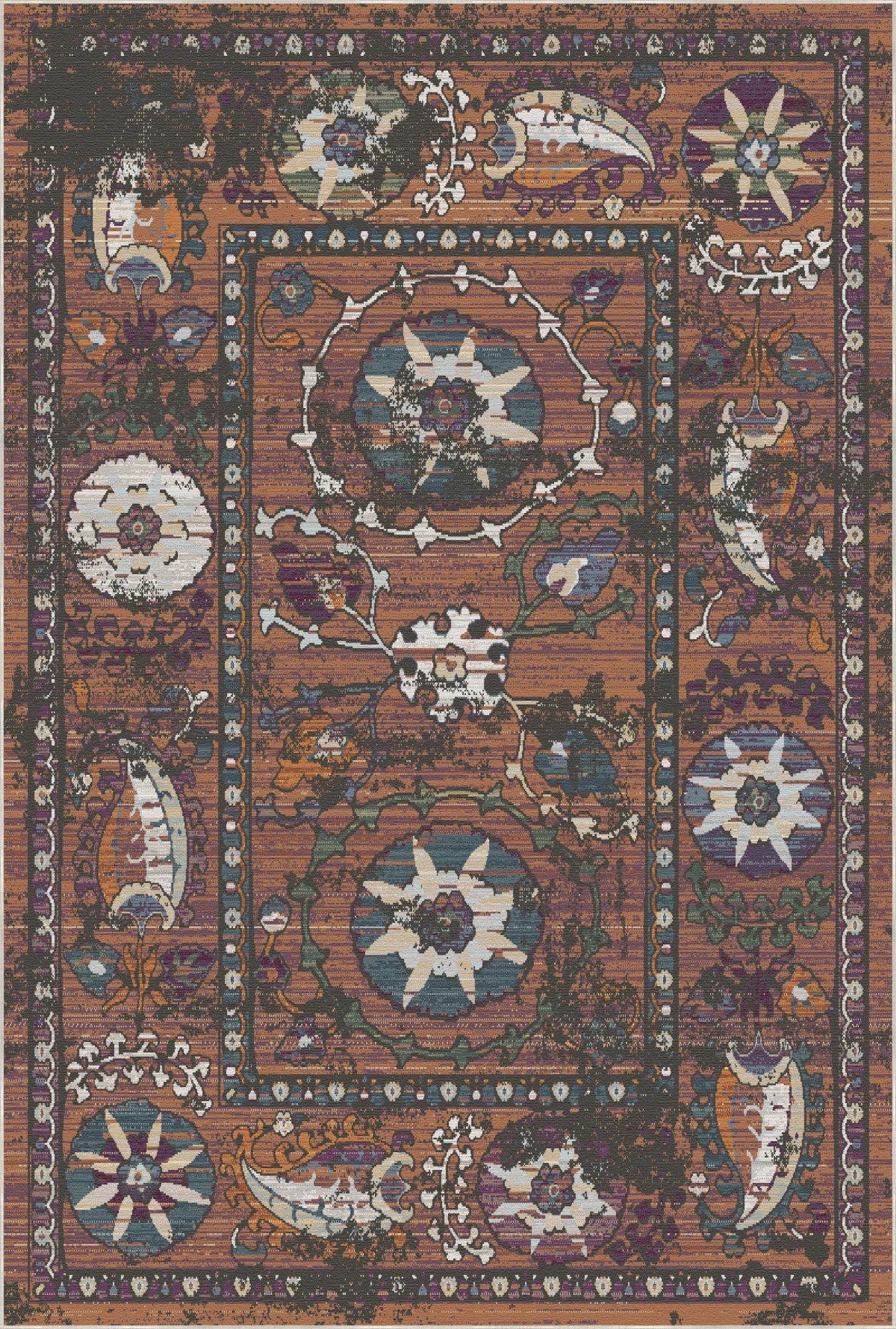 Saffron Lyric Botanical Rug