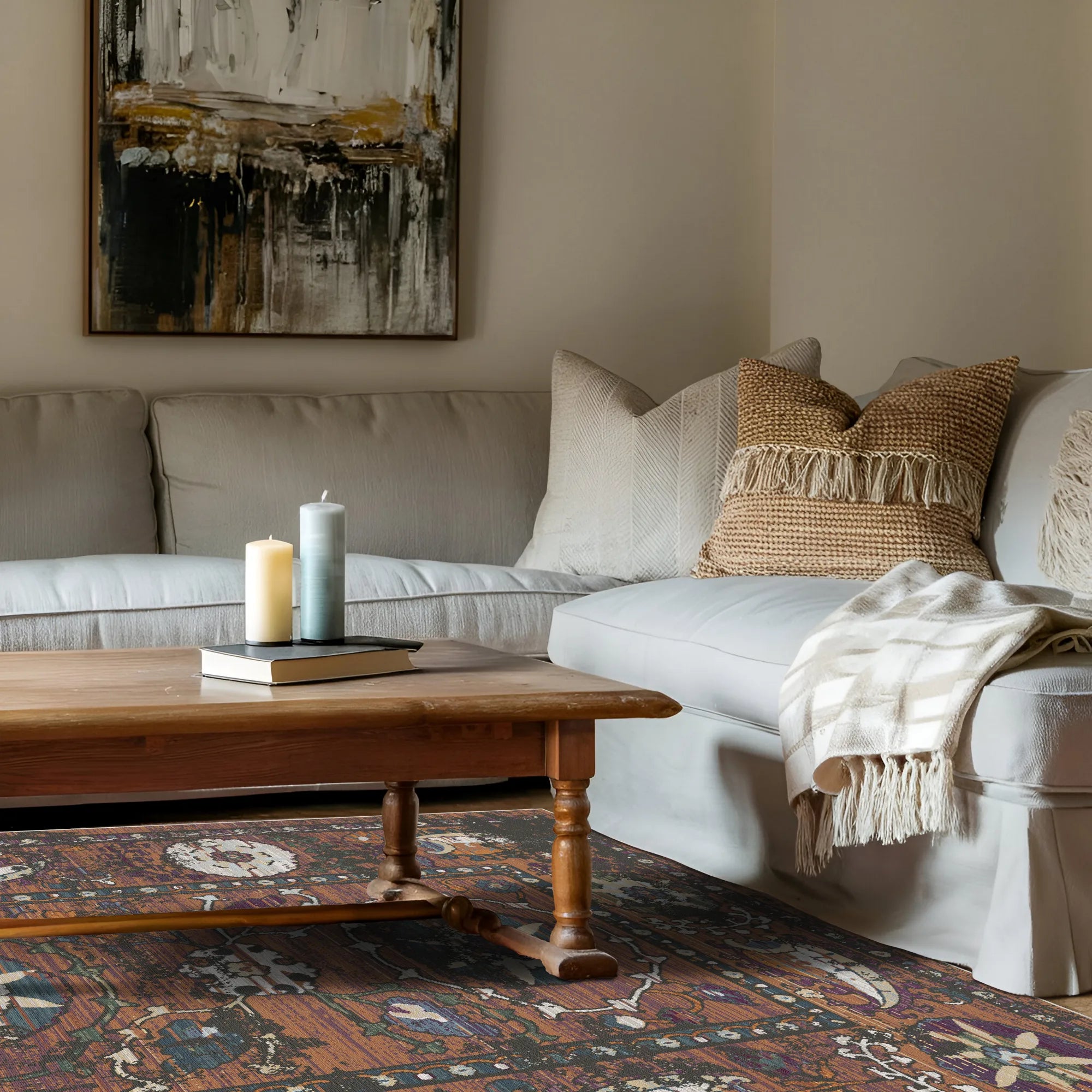 Saffron Lyric Botanical Rug