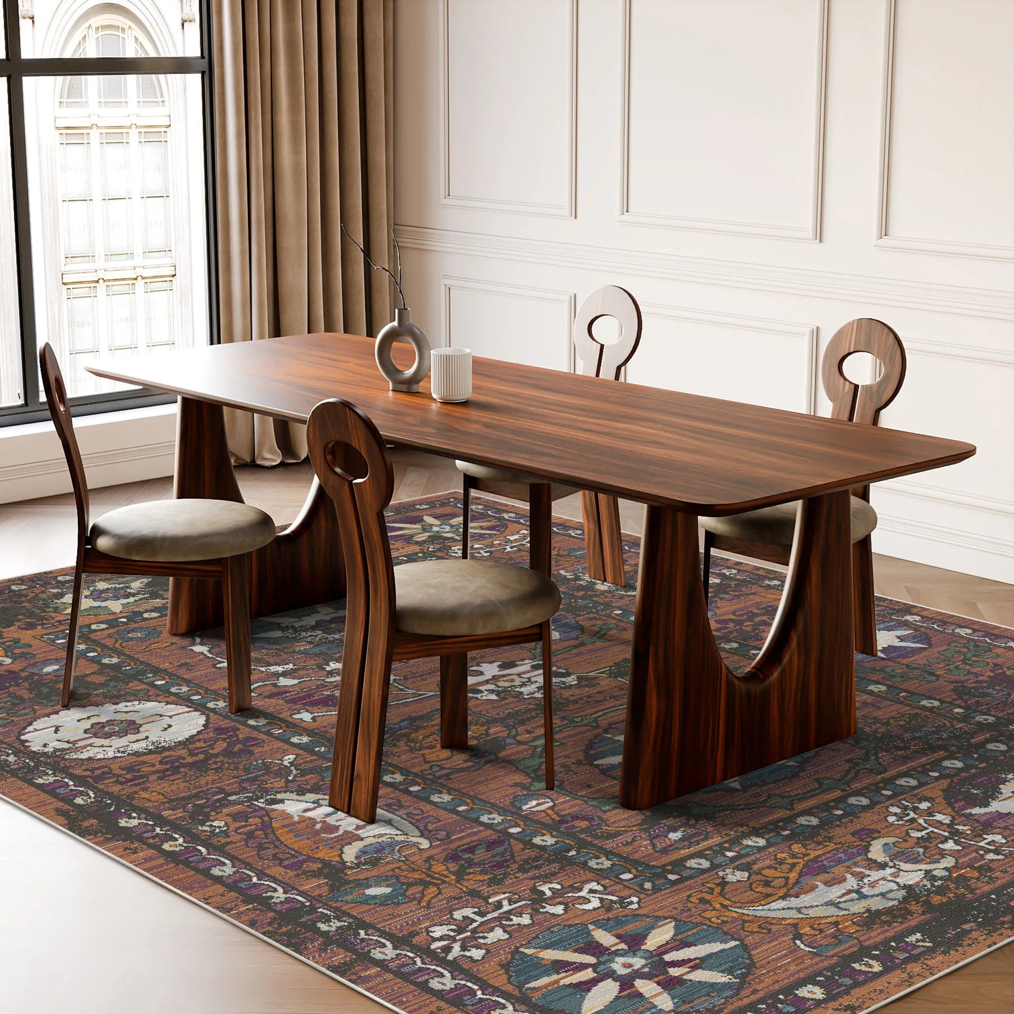 Saffron Lyric Botanical Rug