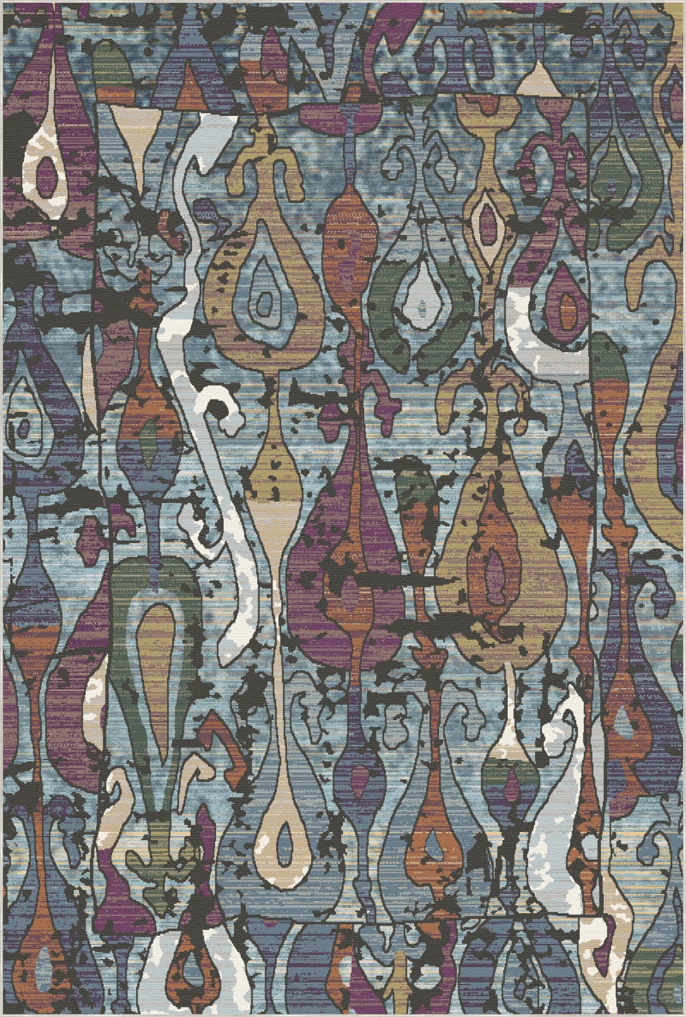 Chromatic Dusk Ogee Rug