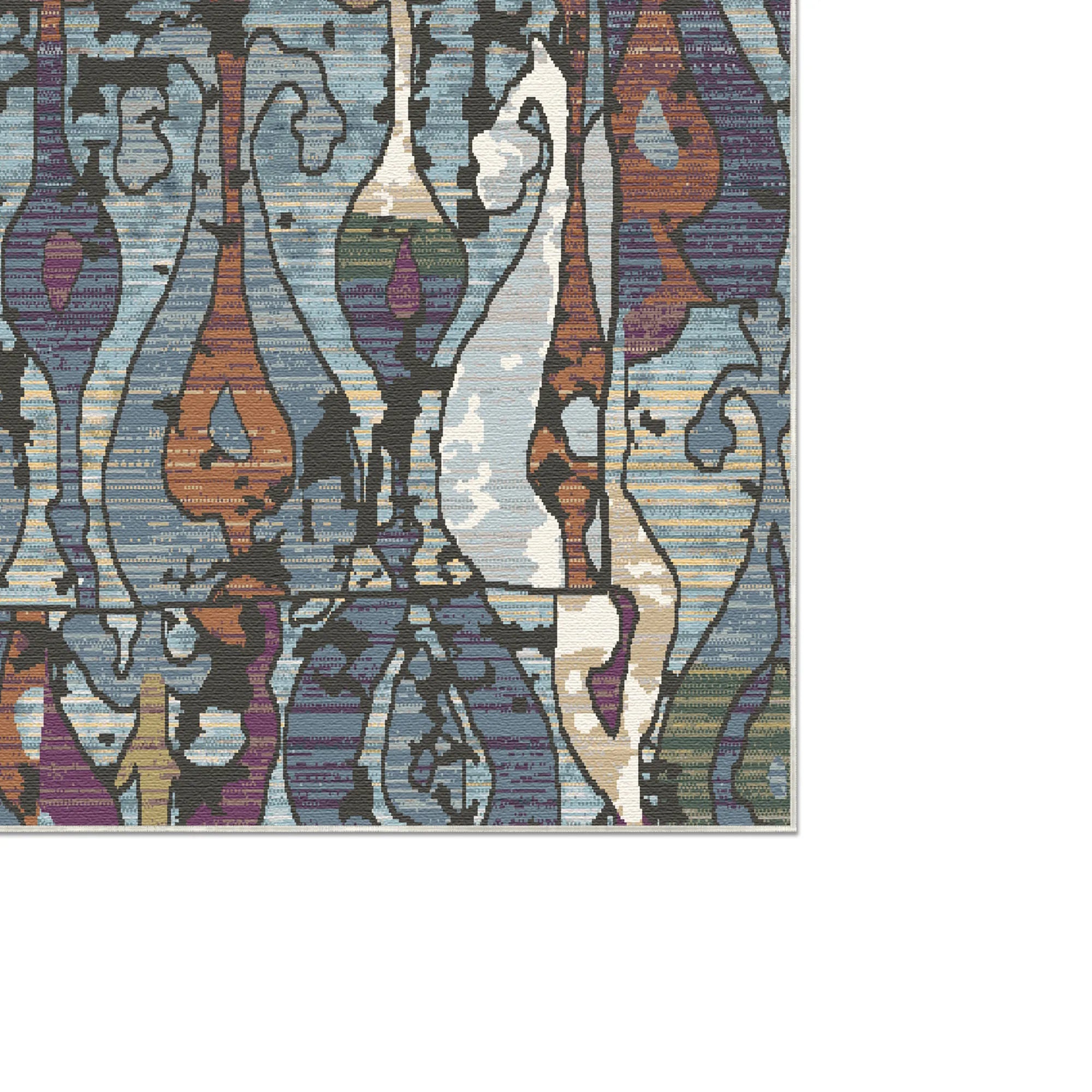 Chromatic Dusk Ogee Rug