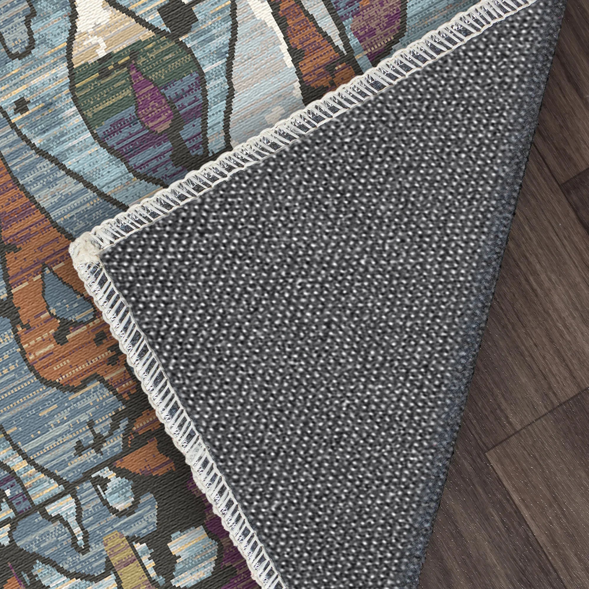 Chromatic Dusk Ogee Rug