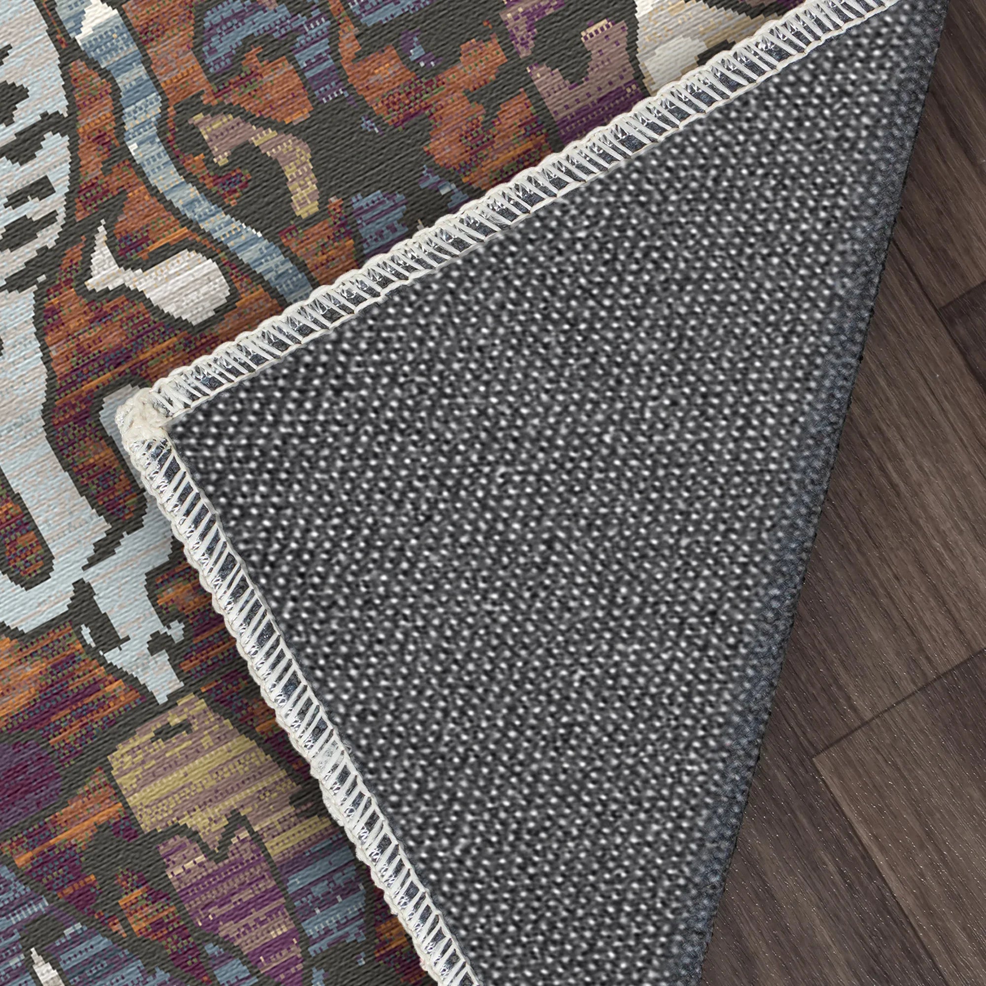 Amber Flux Abstract Rug