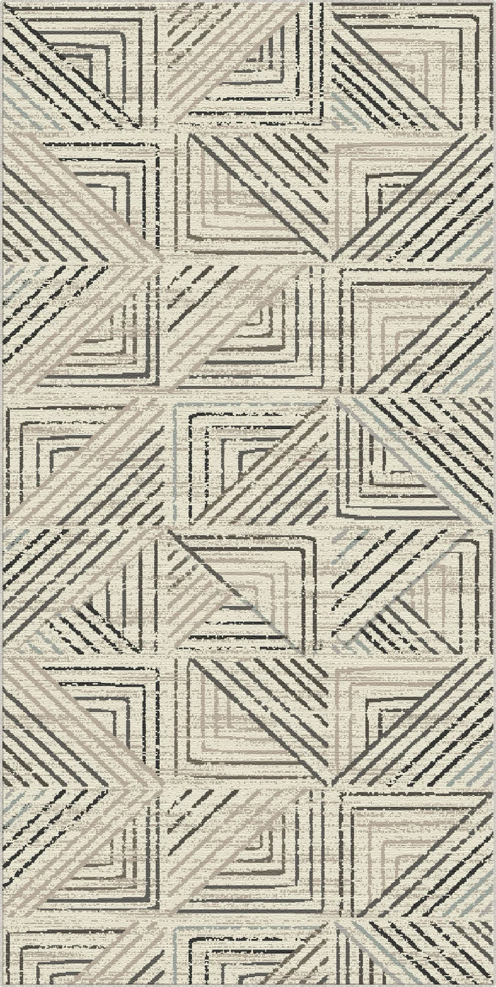 Tappeto Lavabile Geometrico Labirinto di Pietra