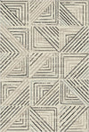 Stone Maze Geometric Washable Rug Beige