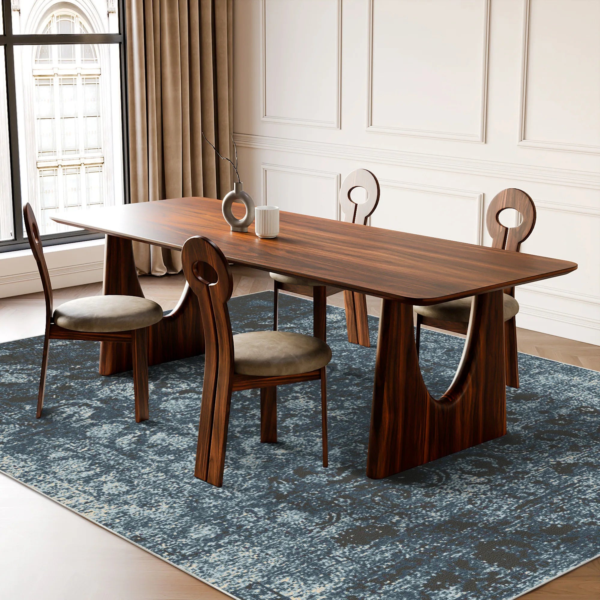 Abyssal Echo Medallion Rug