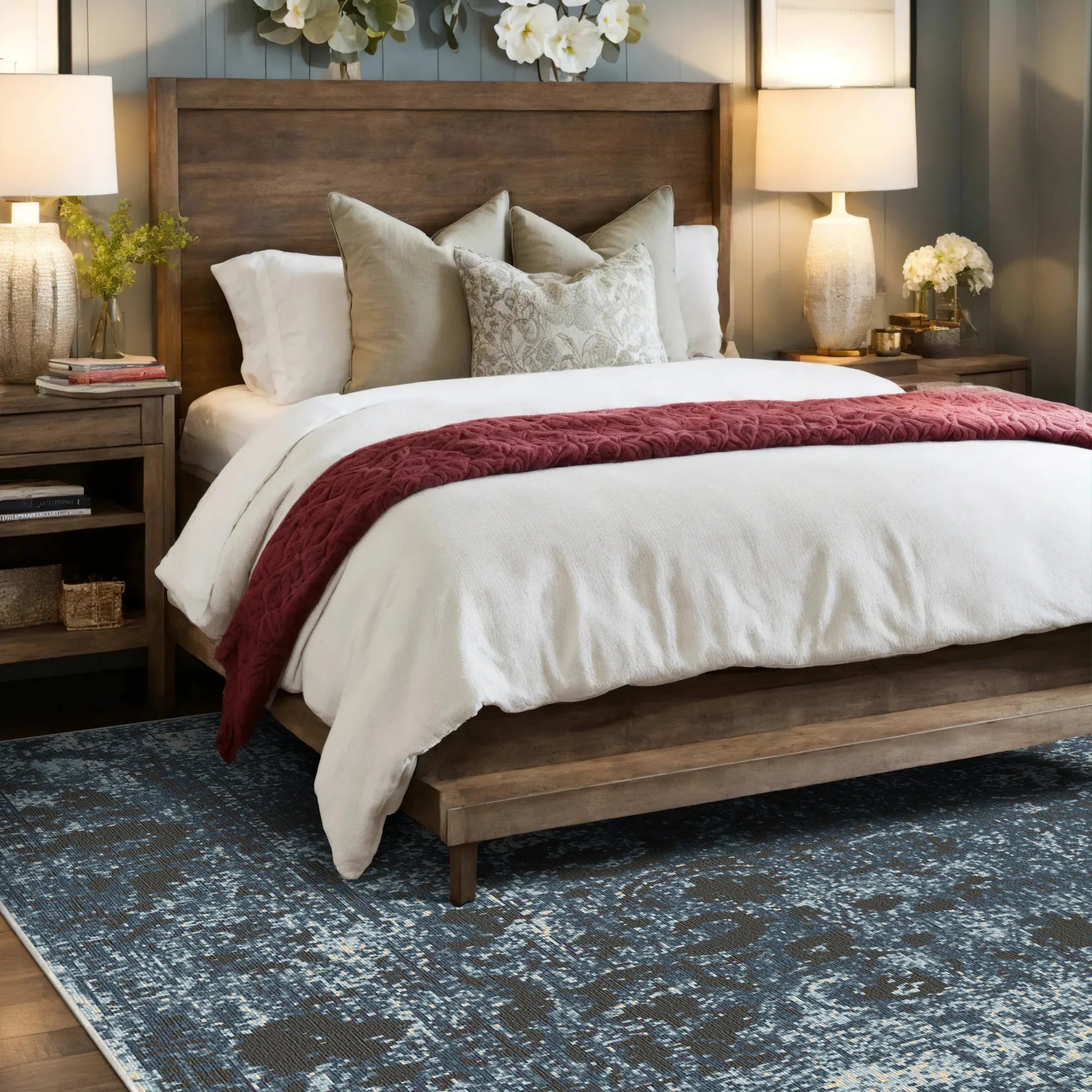 Abyssal Echo Medallion Rug