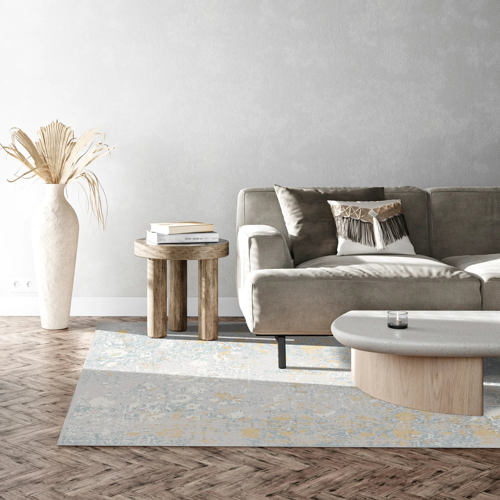 Gilded Frost Medallion Rug