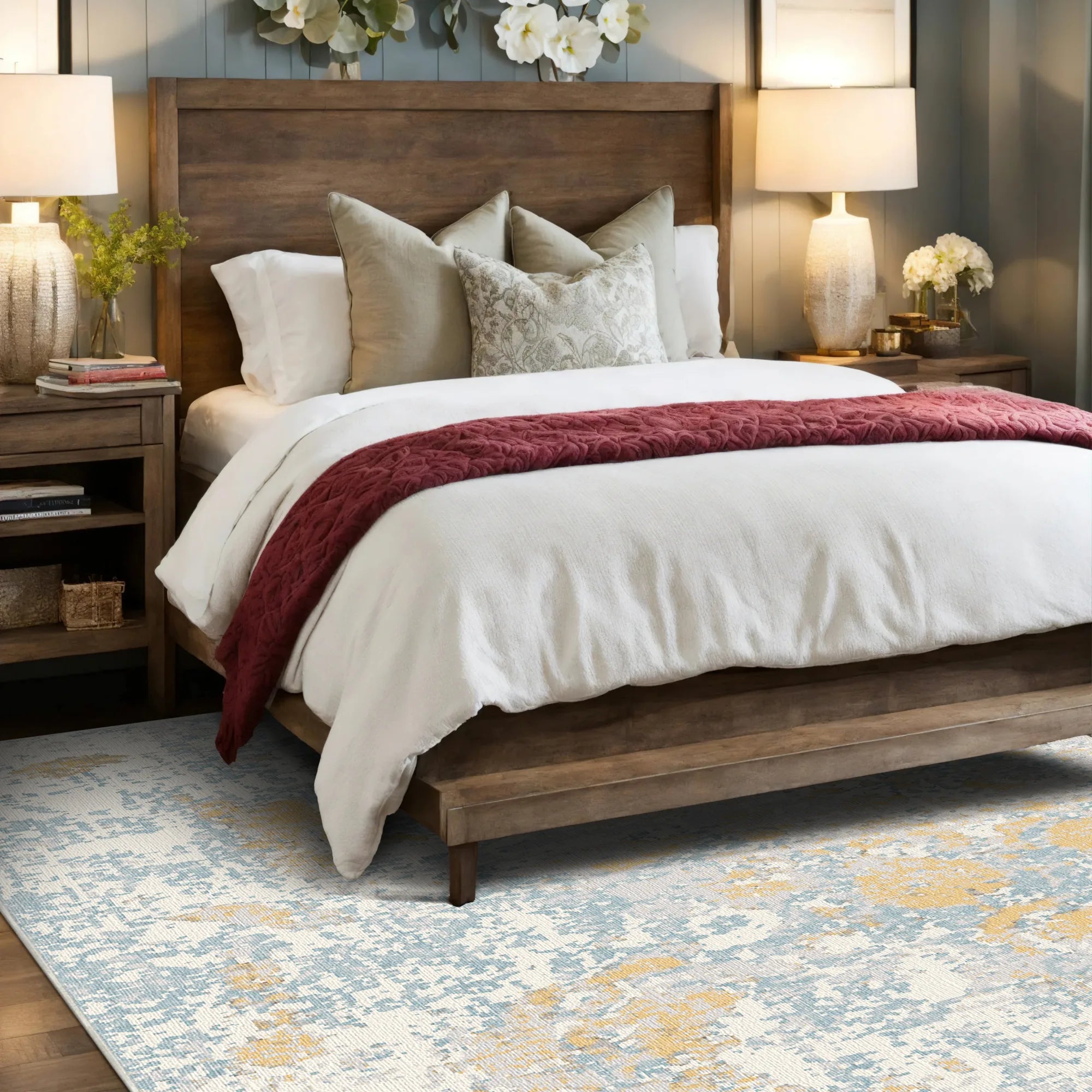 Gilded Frost Medallion Rug