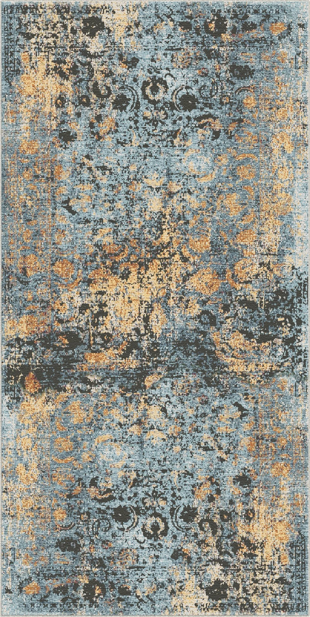 Tappeto Azure Hearth Medaglione