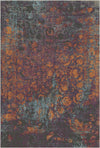 Smoldering Dusk Medallion Rug Plum