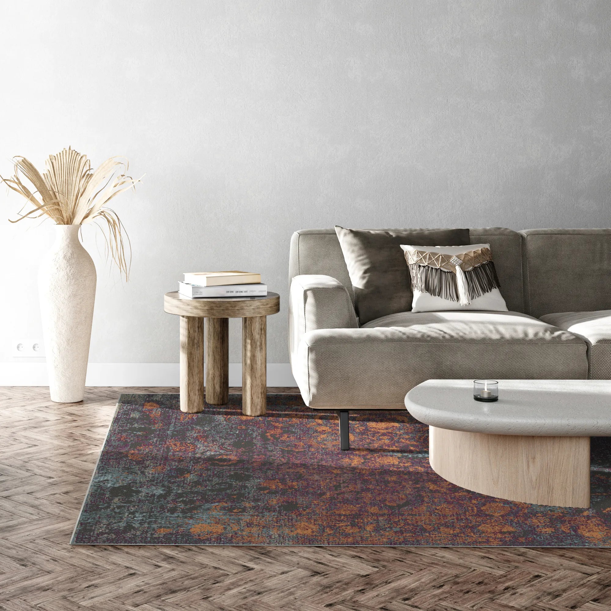 Smoldering Dusk Medallion Rug