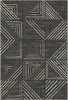 Graphite Grid Urban Washable Rug 