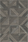 Slate Metro Geometric Washable Rug Gray