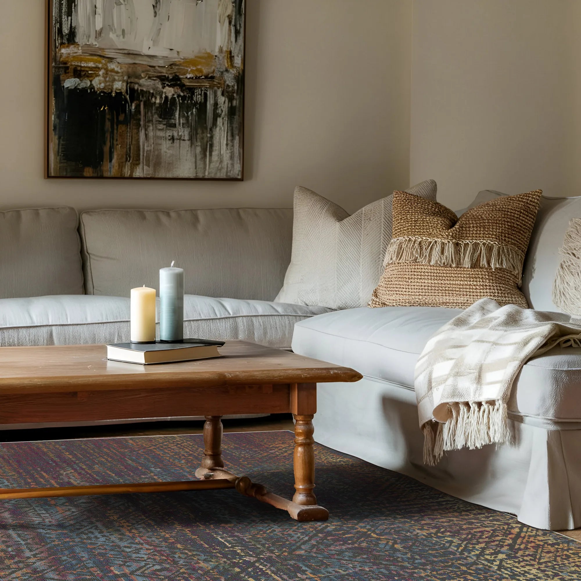 Mystic Horizon Lattice Rug