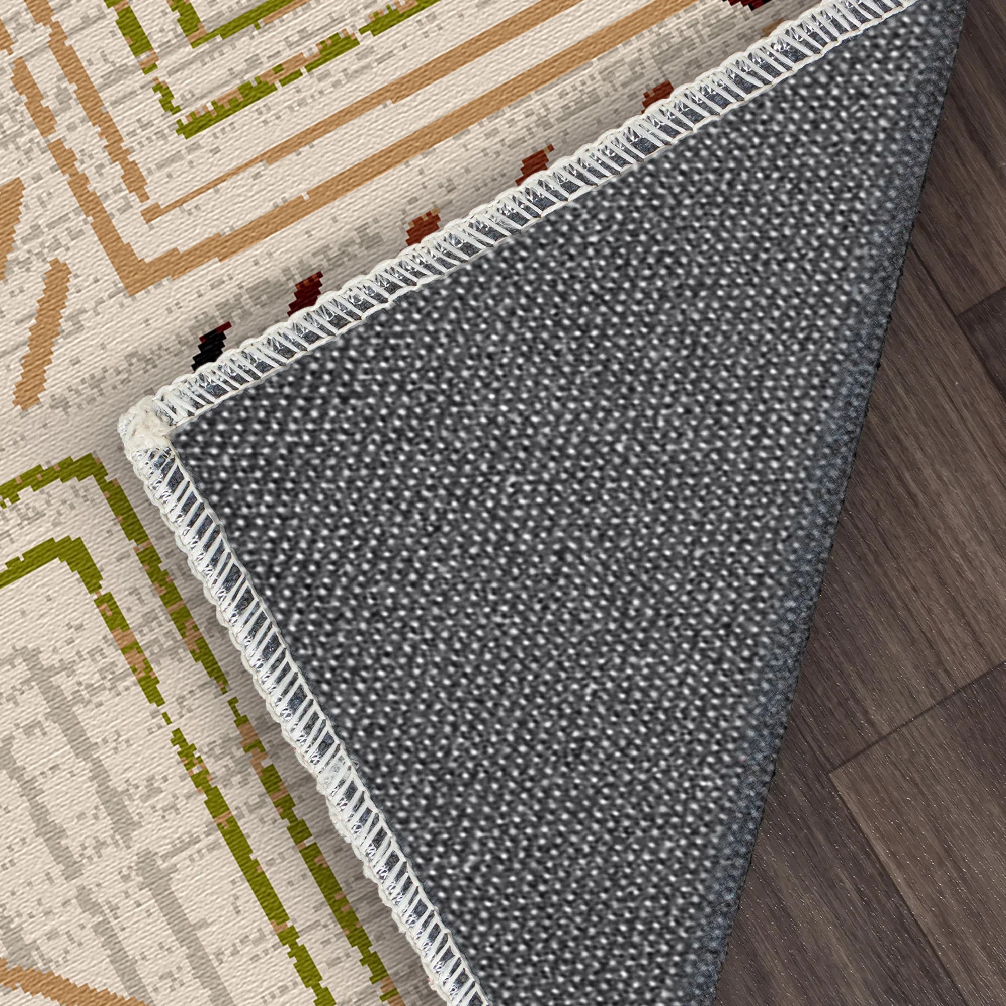 Sonora Tile Geometric Washable Rug