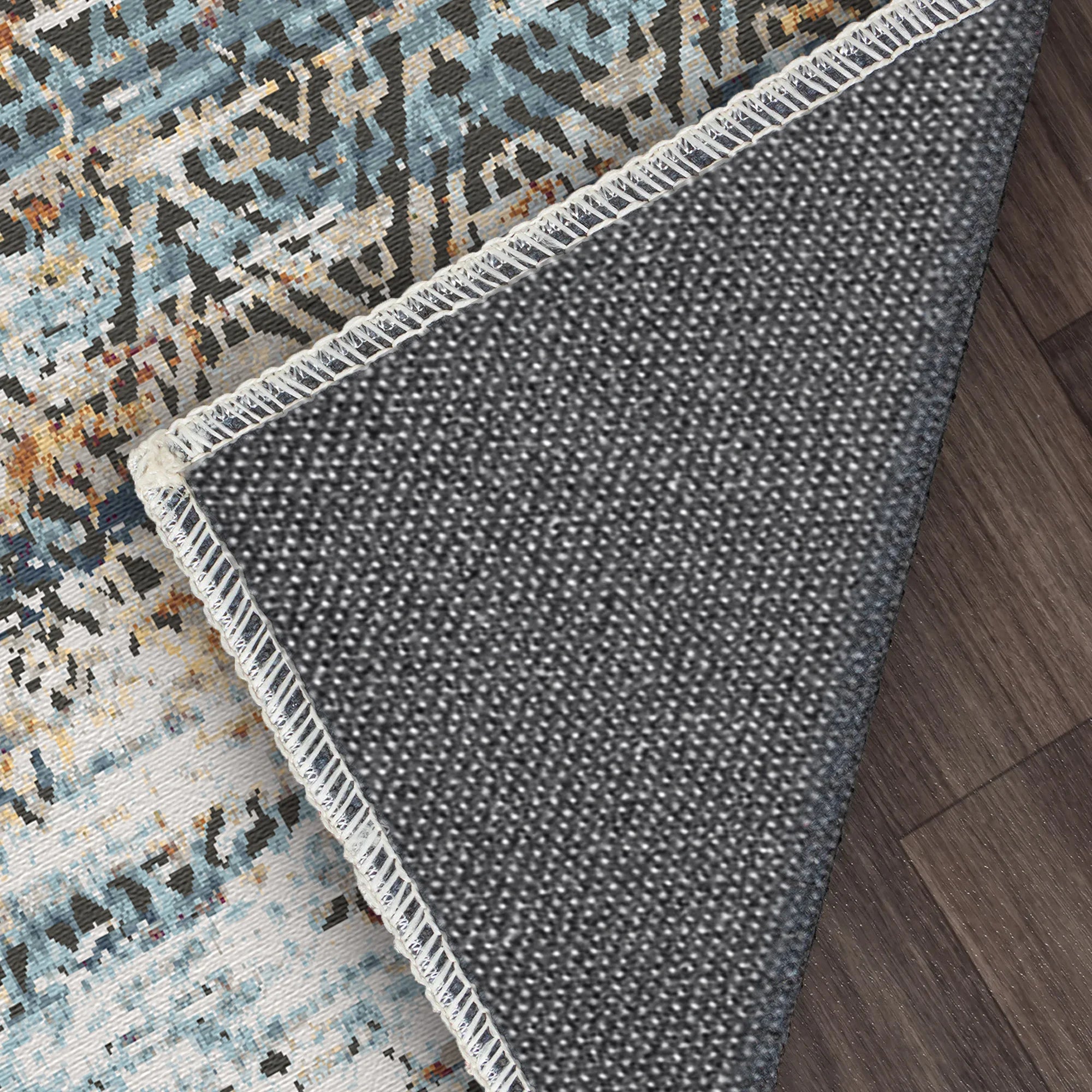 Tidal Crest Geometric Rug