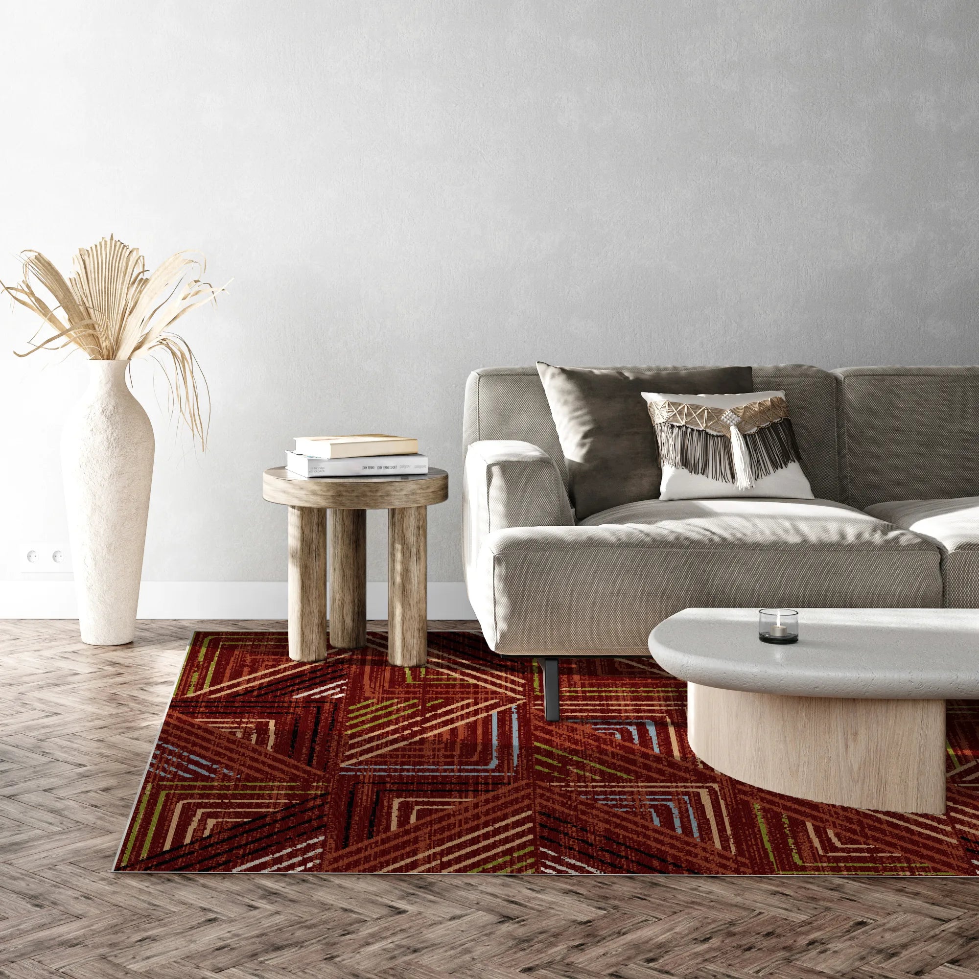 Sedona Geometric Washable Rug