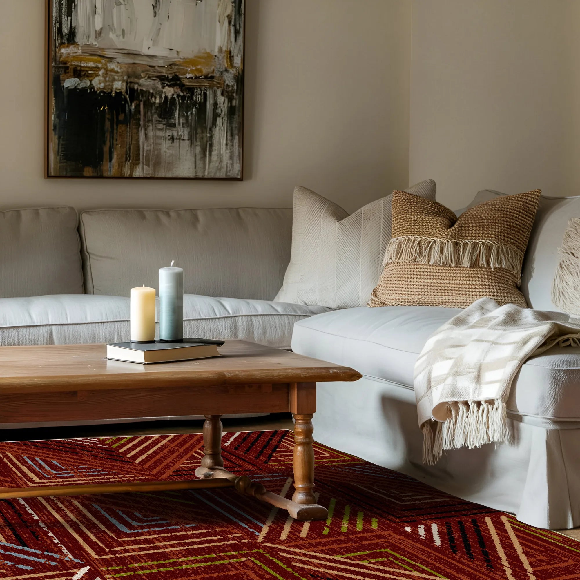 Sedona Geometric Washable Rug