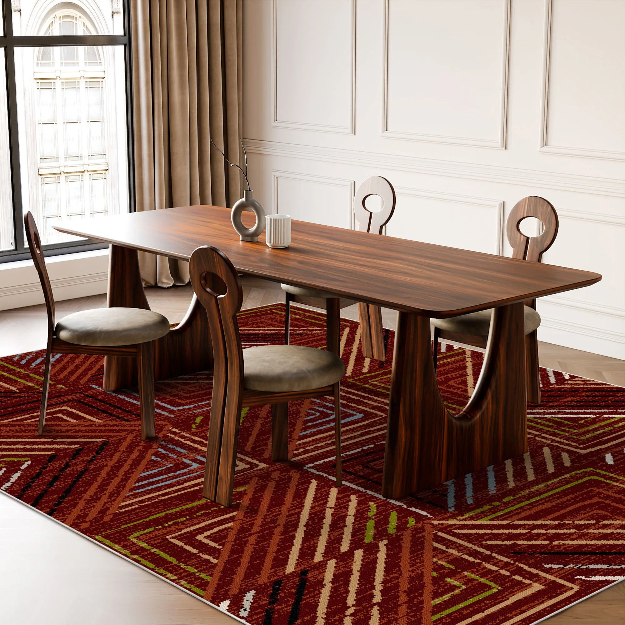 Sedona Geometric Washable Rug