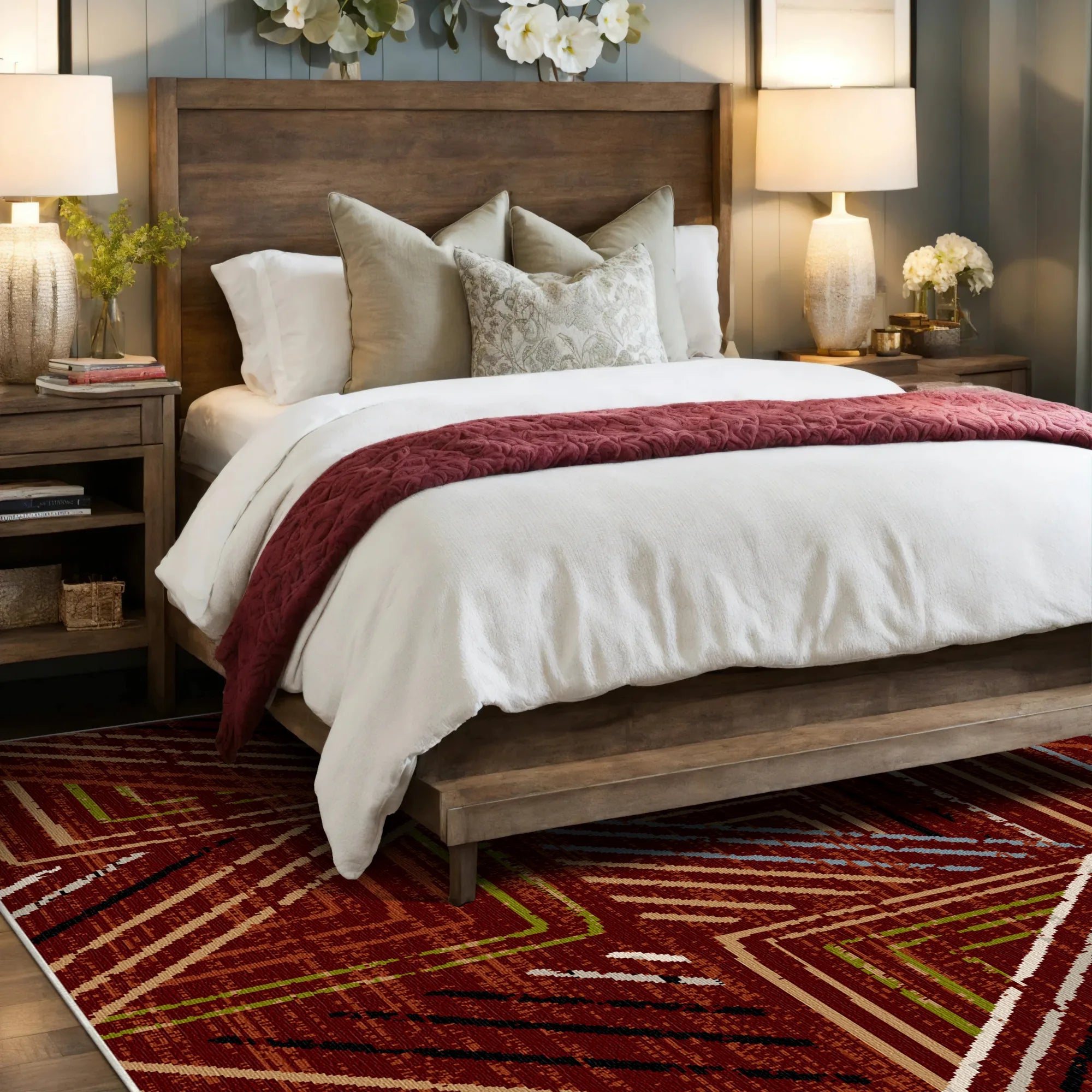 Sedona Geometric Washable Rug