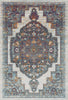 Gilded Indigo Stepped Medallion Rug 