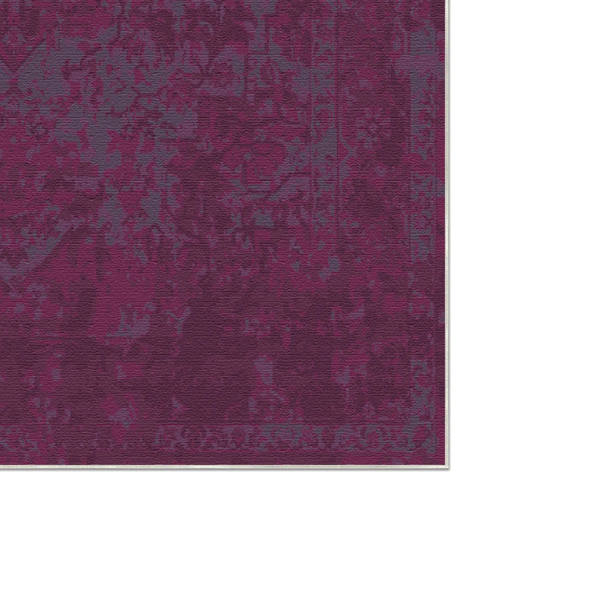 Sovereign Magenta Erased Medallion Rug