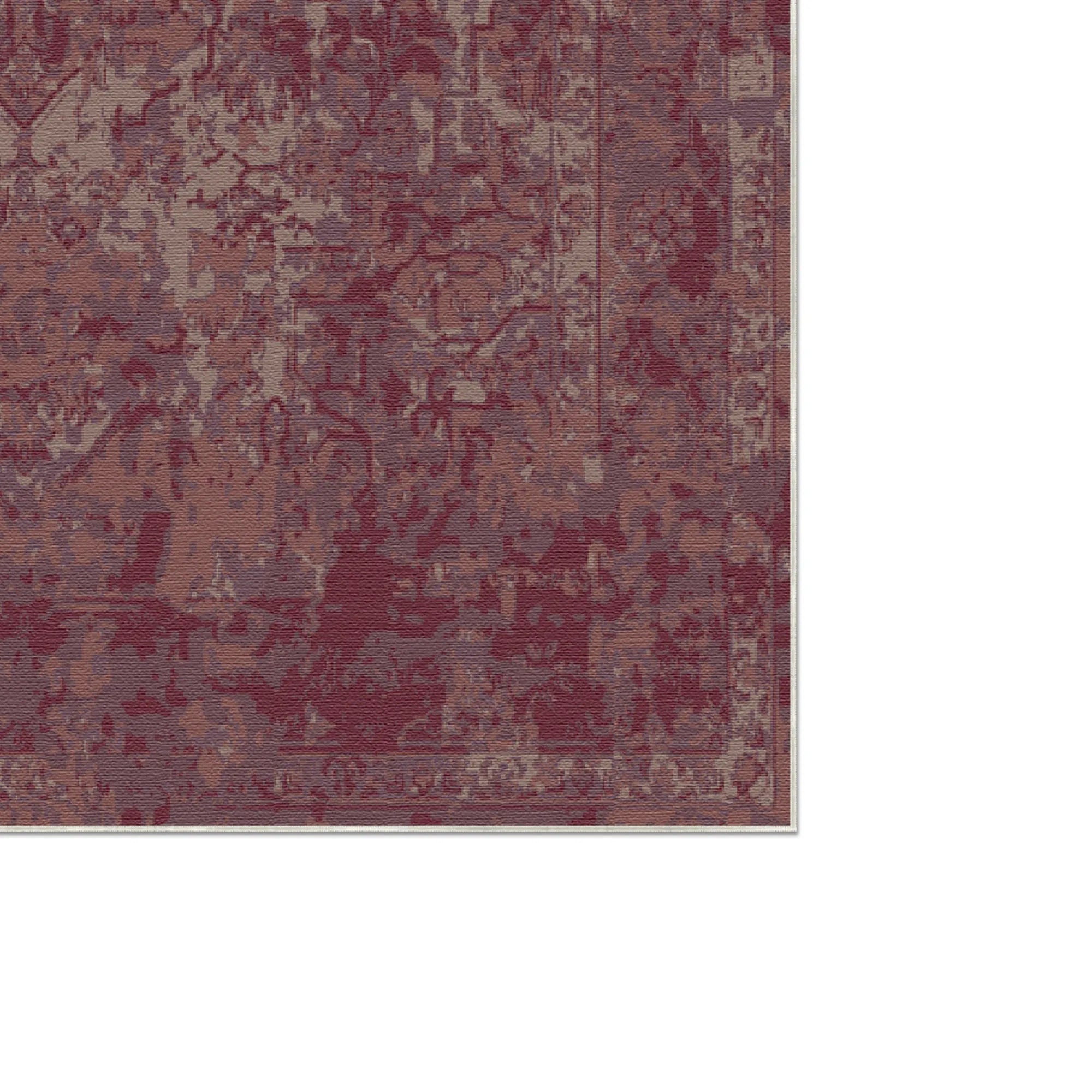 Sienna Ember Erased Medallion Rug