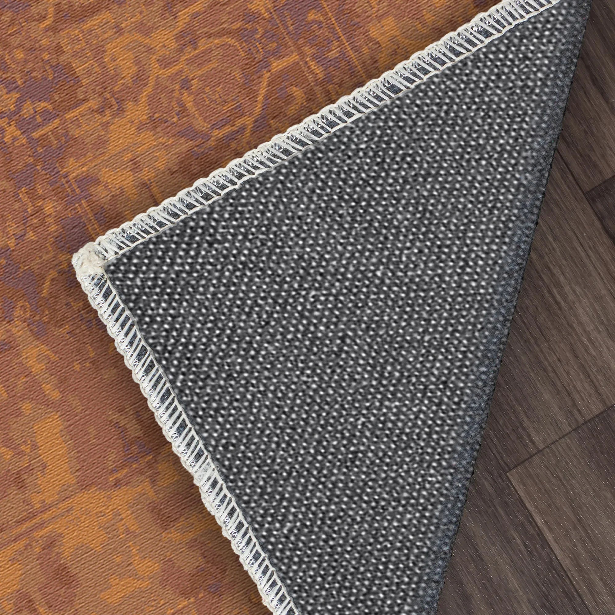 Amber Glow Erased Medallion Rug