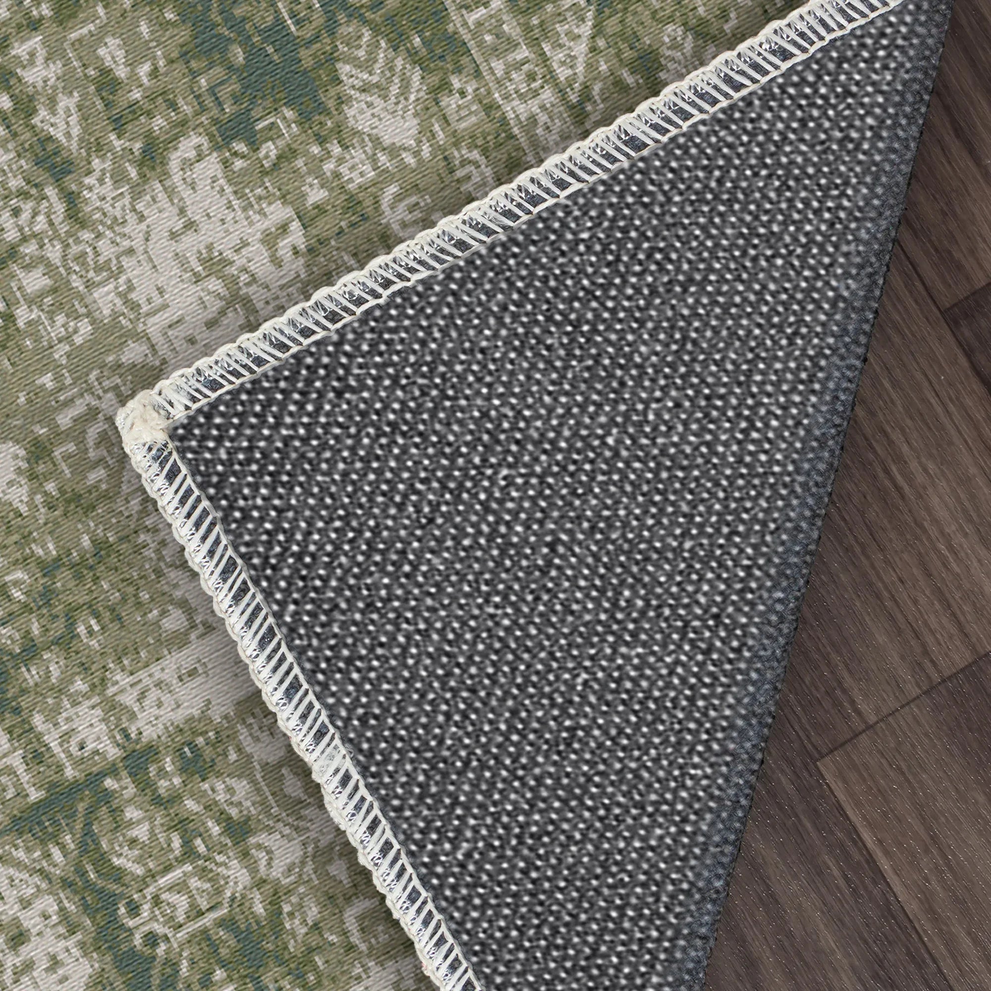 Mossy Sanctuary Geometric Rug