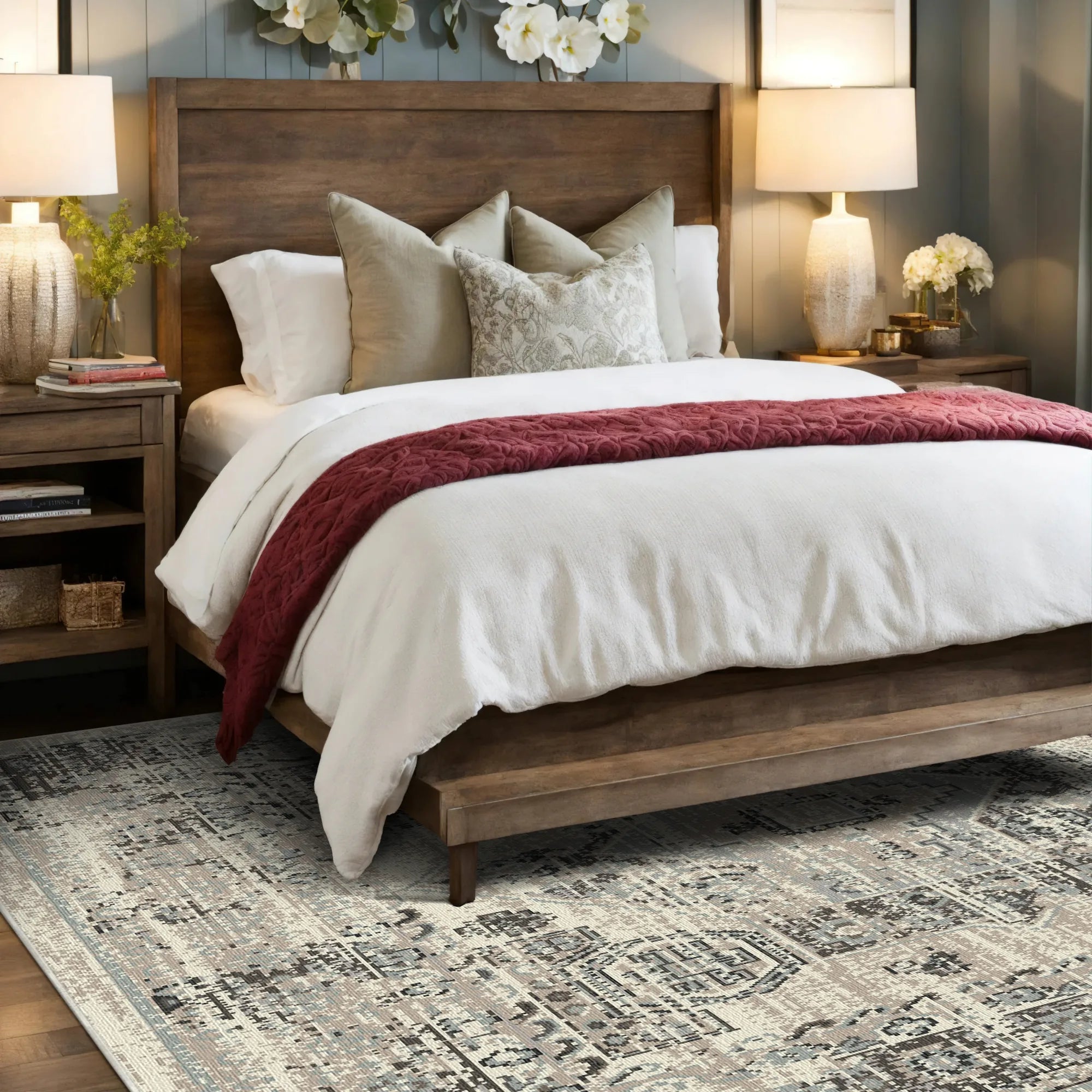 Cappadocia Mist Vintage Washable Rug