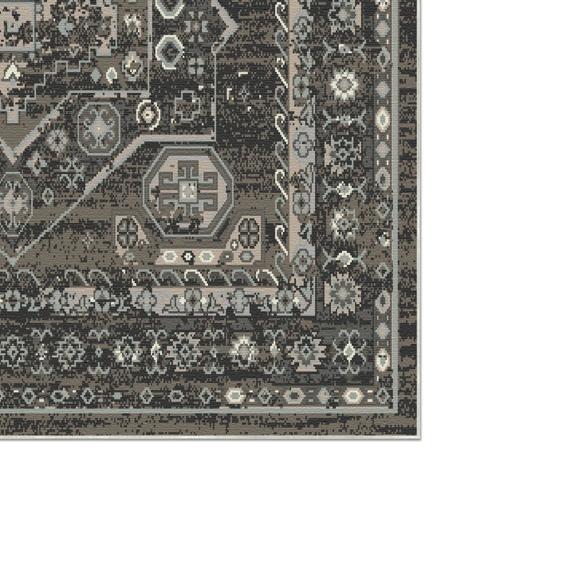 Midnight Cave Vintage Washable Rug