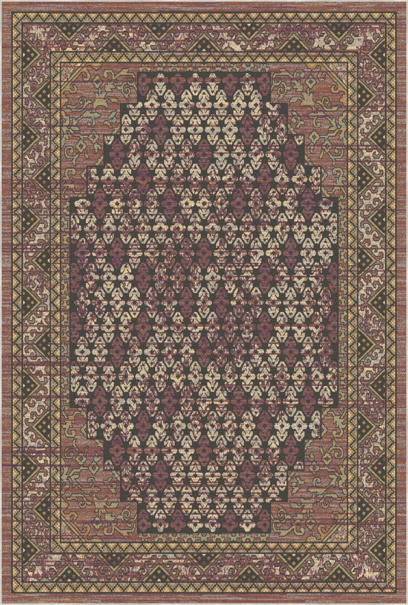 Nomadic Hearth Medallion Rug