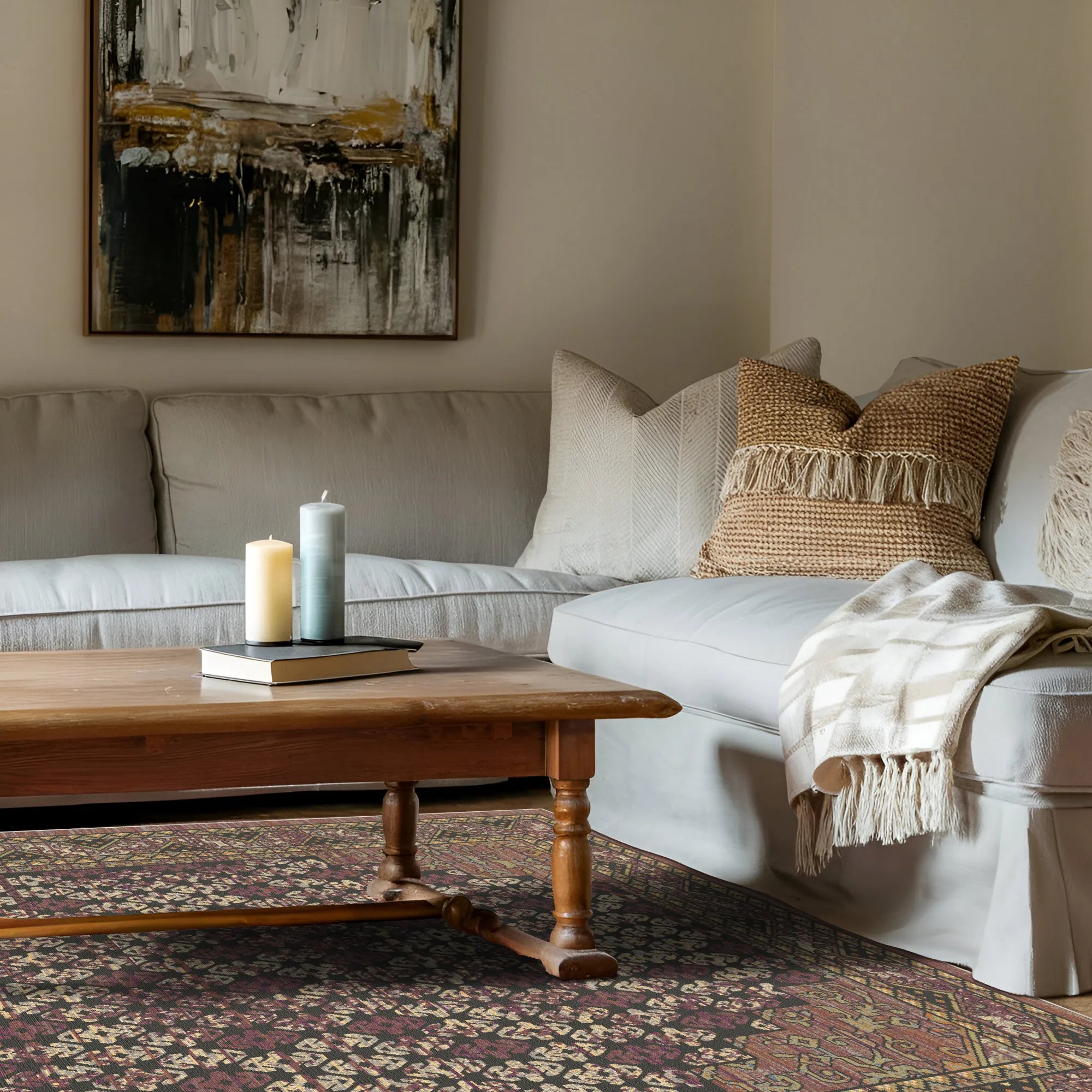 Nomadic Hearth Medallion Rug