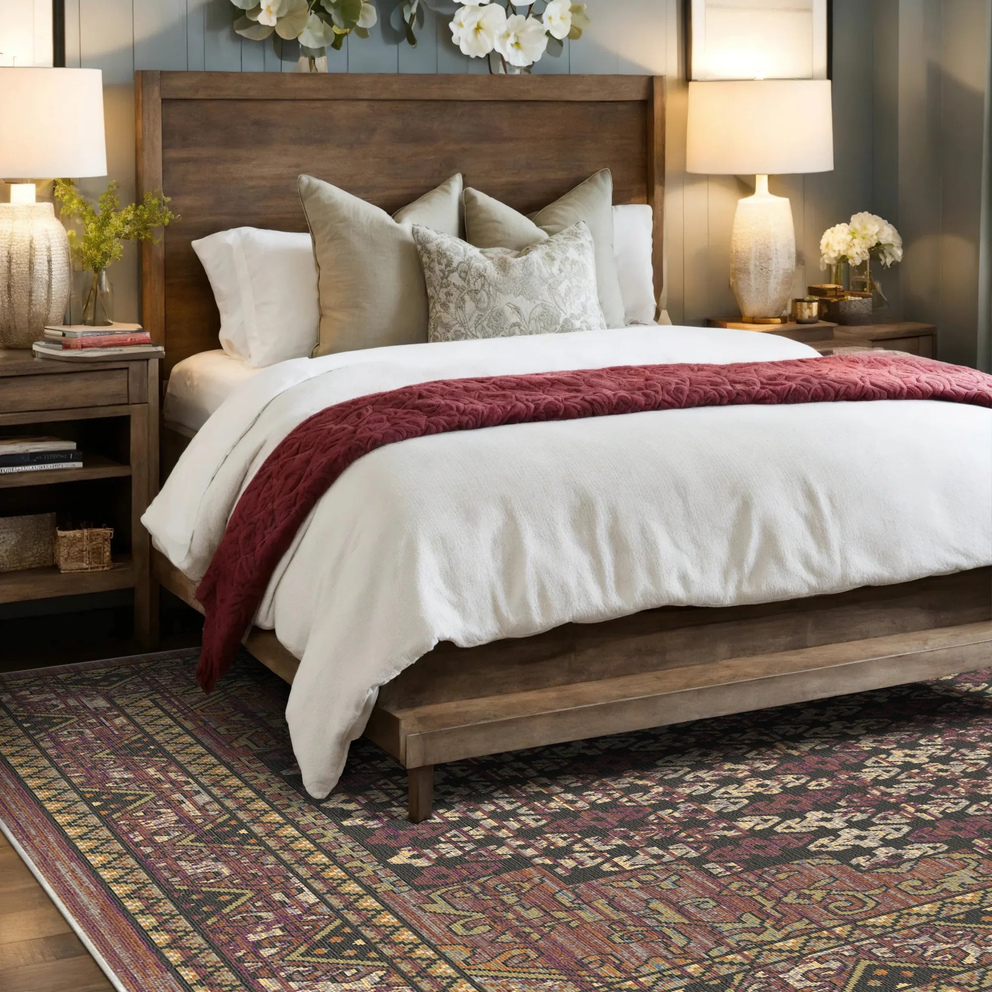 Nomadic Hearth Medallion Rug