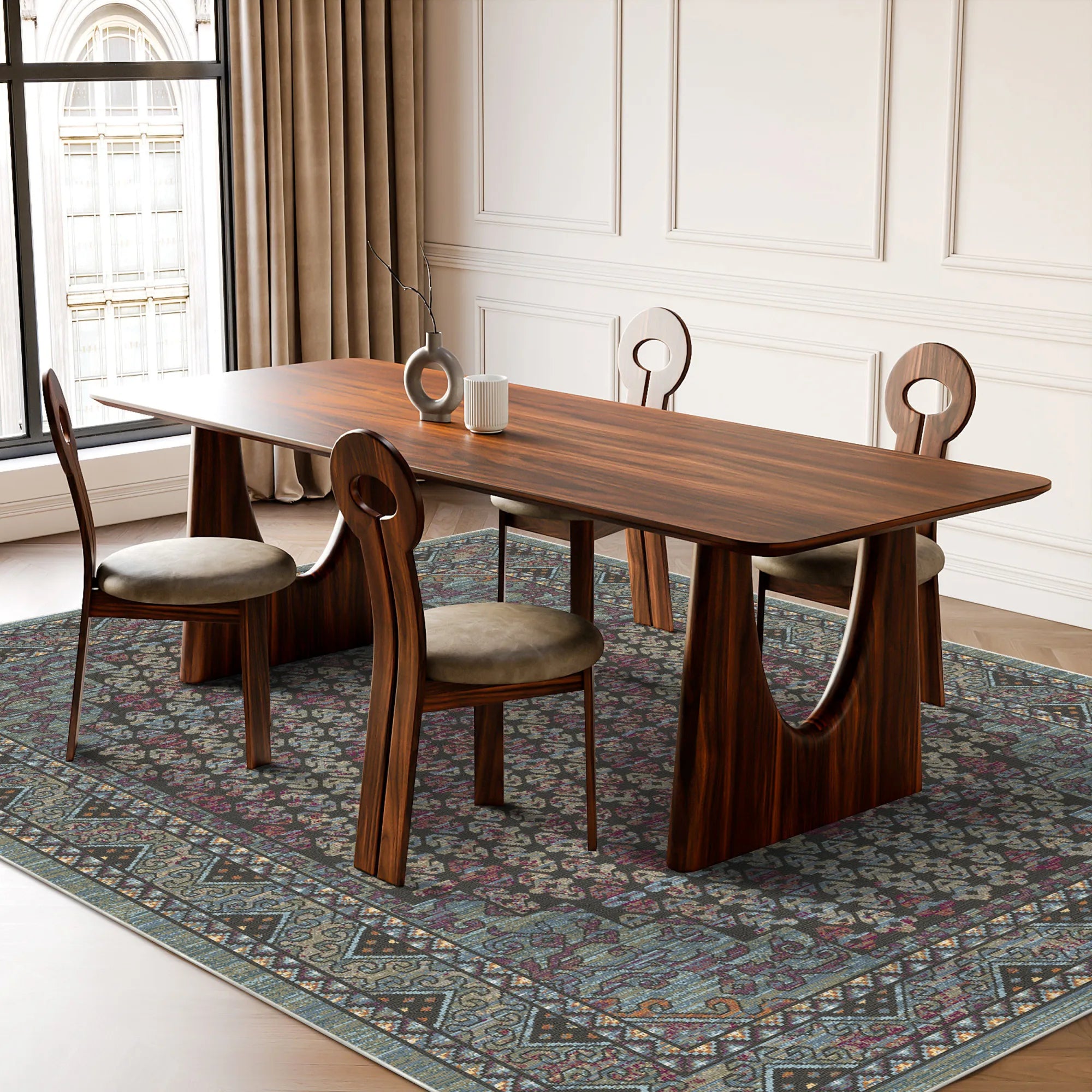 Midnight Nomad Medallion Rug