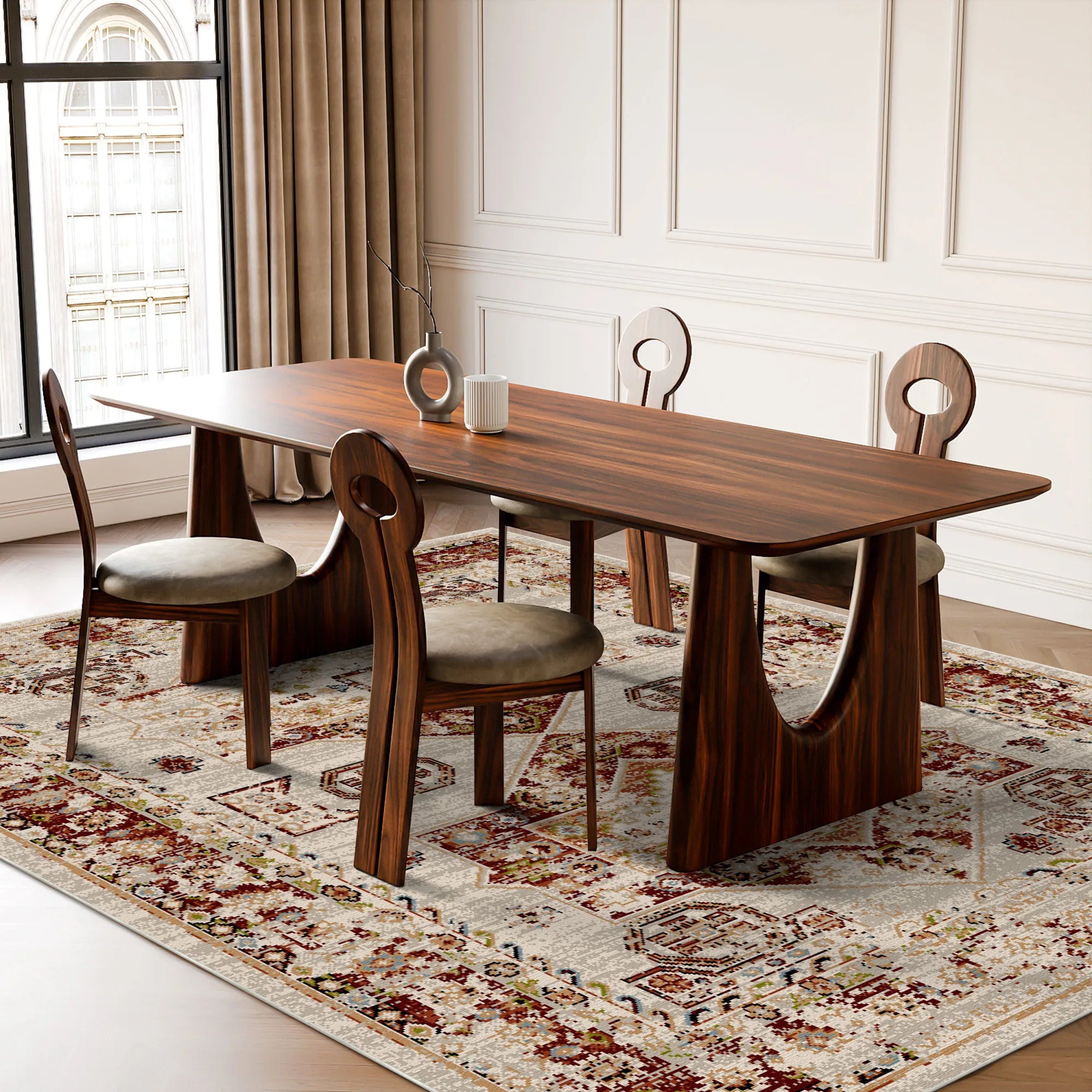 Petra Clay Vintage Washable Rug