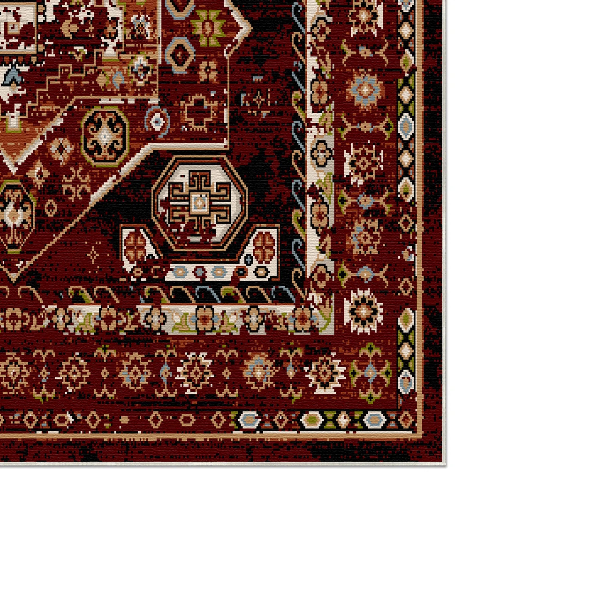 Crimson Shiraz Vintage Washable Rug