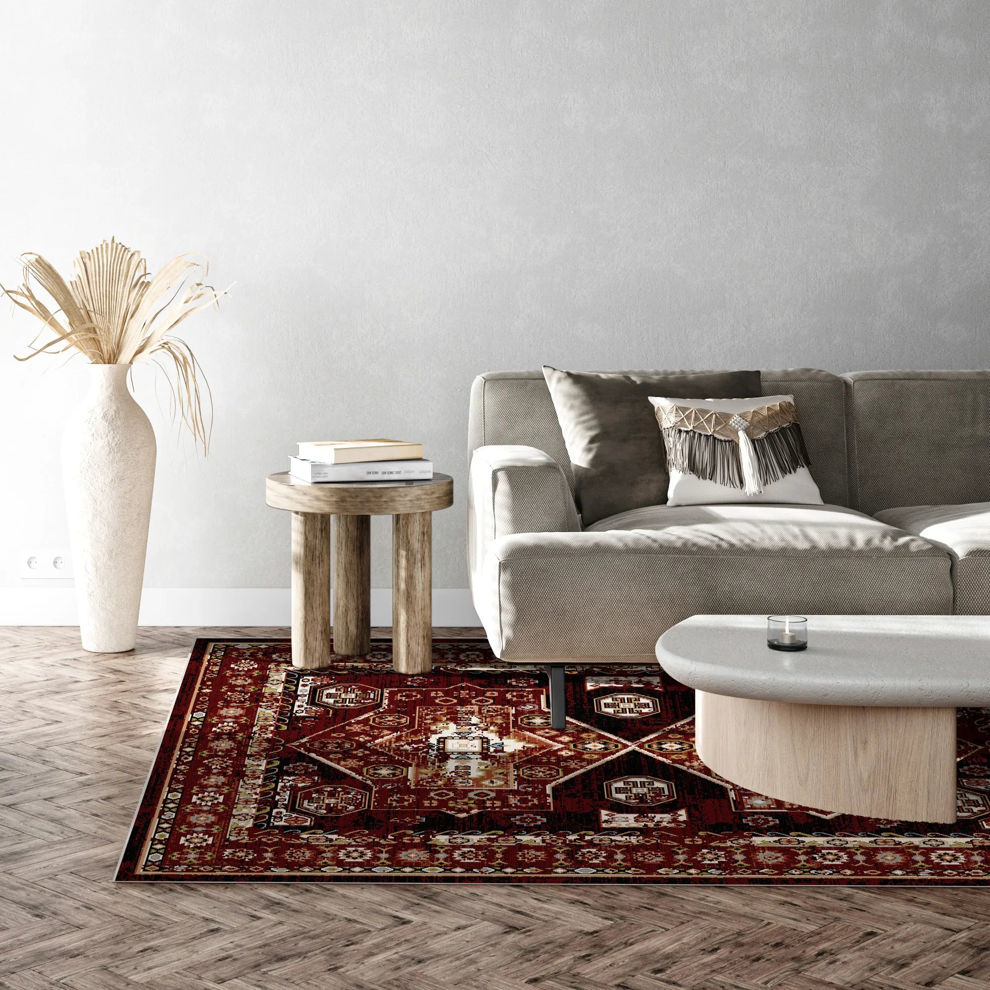 Crimson Shiraz Vintage Washable Rug