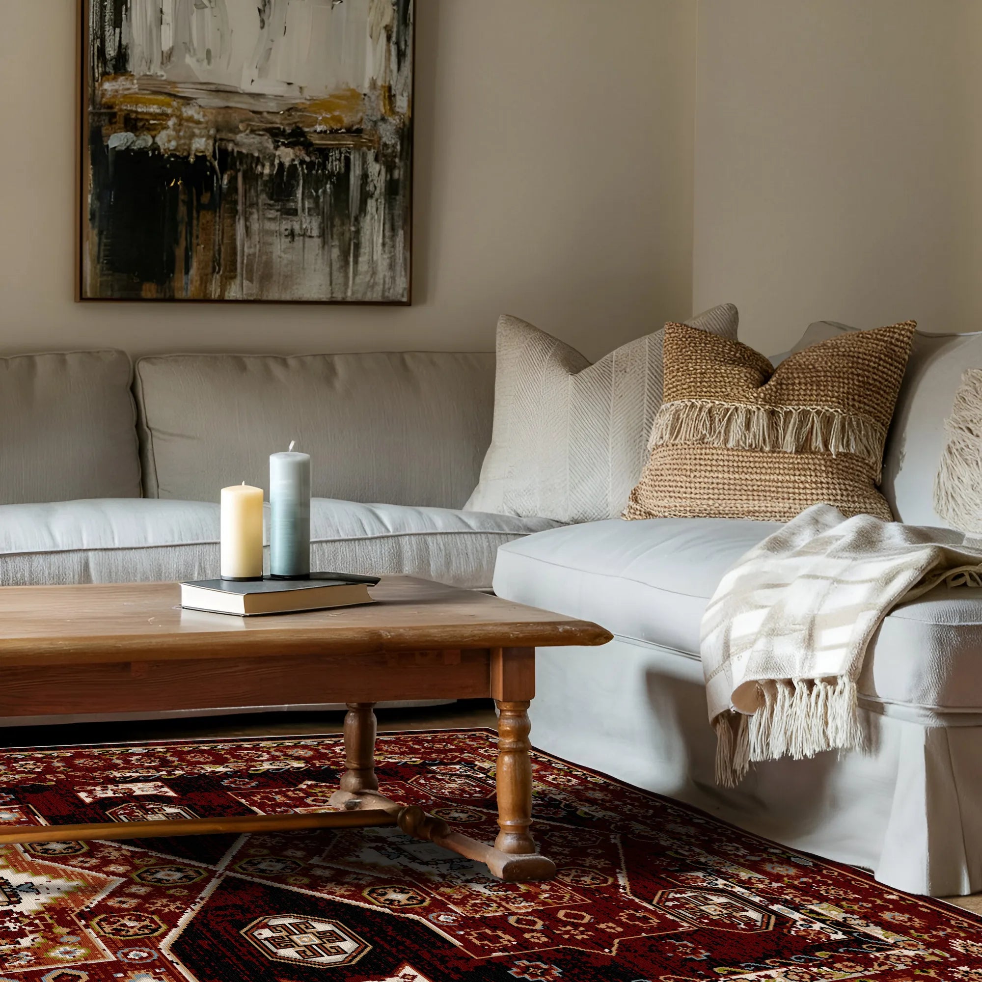 Crimson Shiraz Vintage Washable Rug