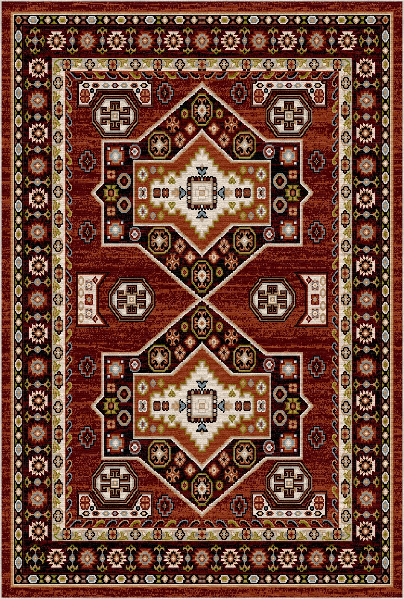 Nomad Brick Vintage Washable Rug