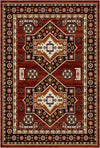 Nomad Brick Vintage Washable Rug Red