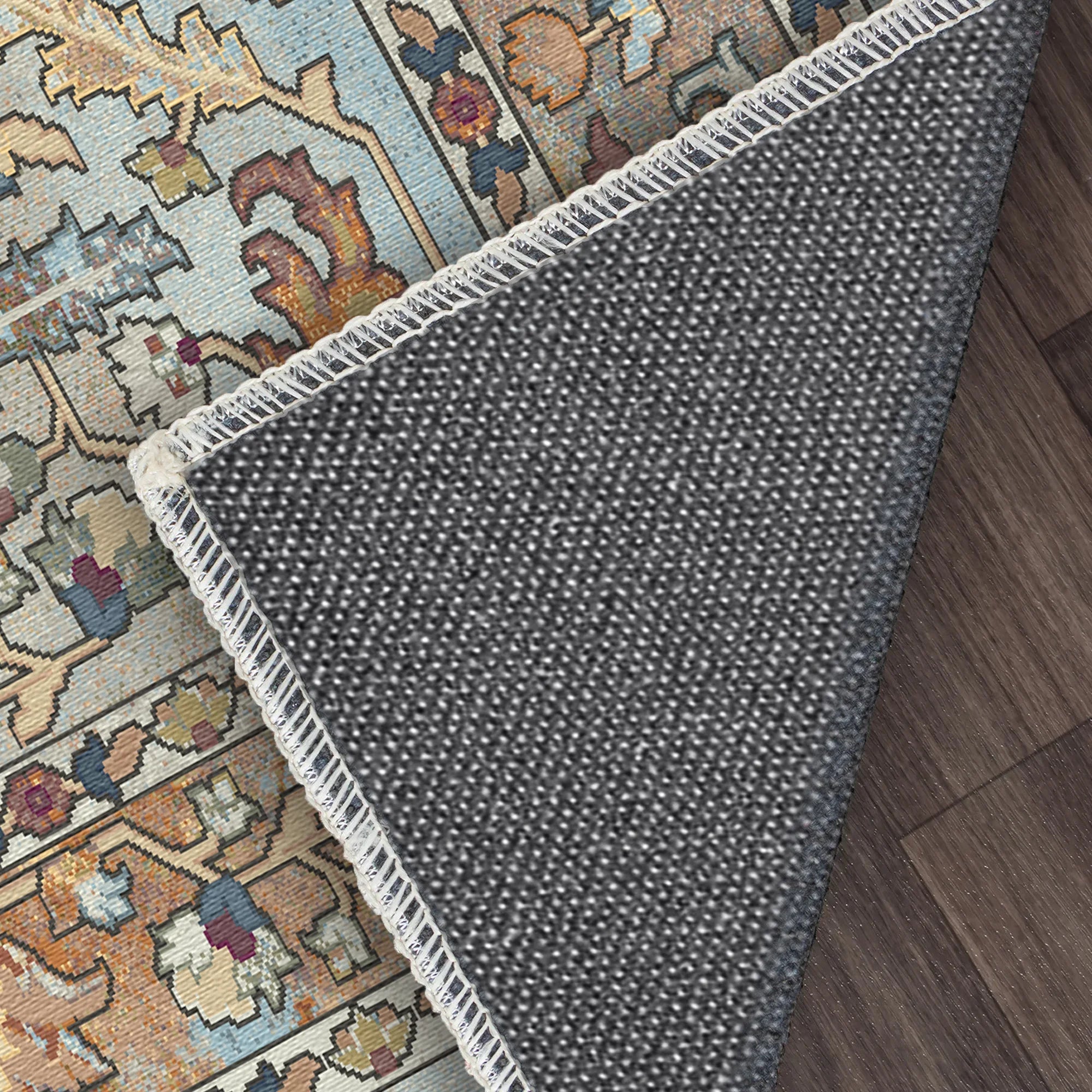 Azure Heirloom Floral Rug