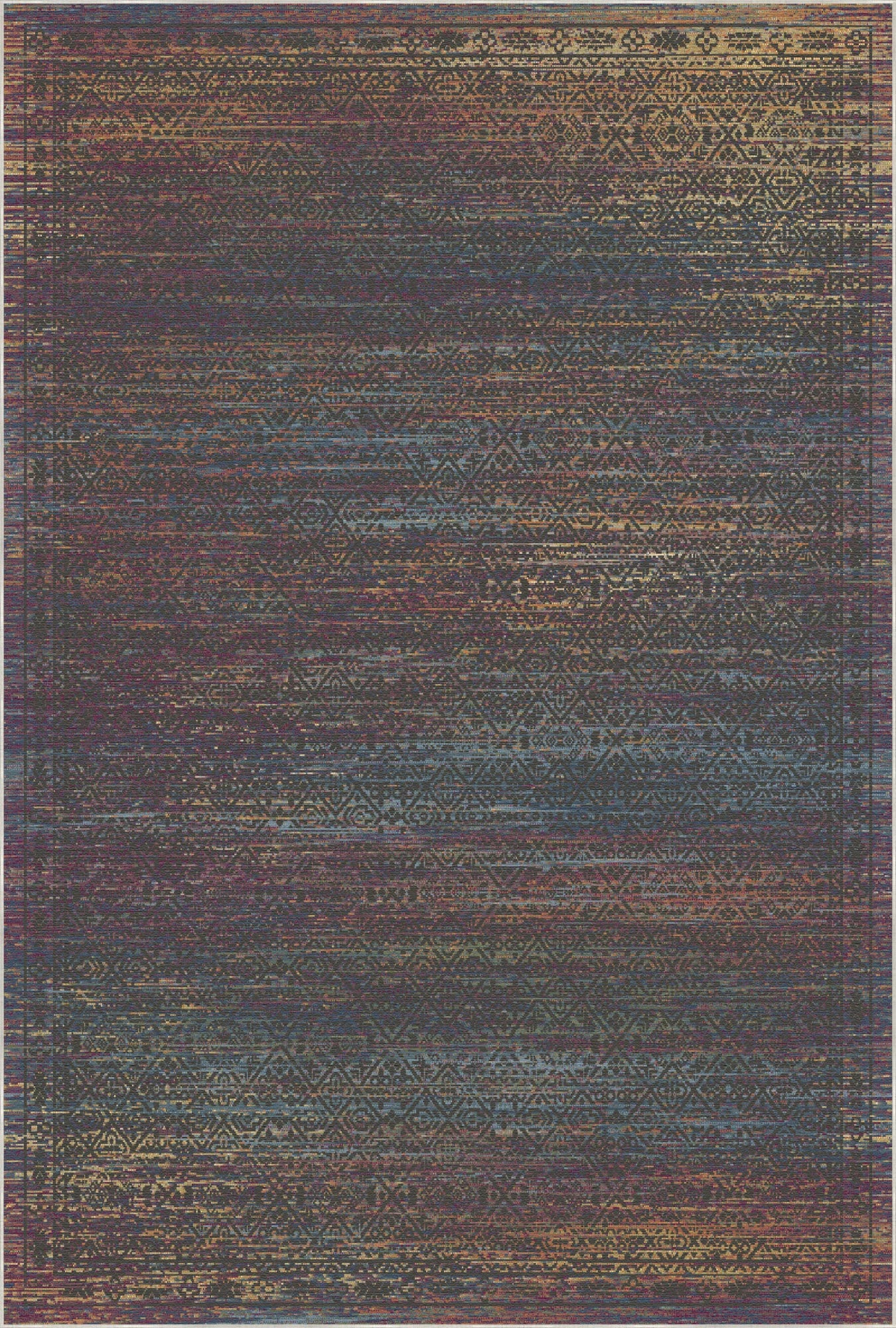 Twilight Cipher Geometric Rug