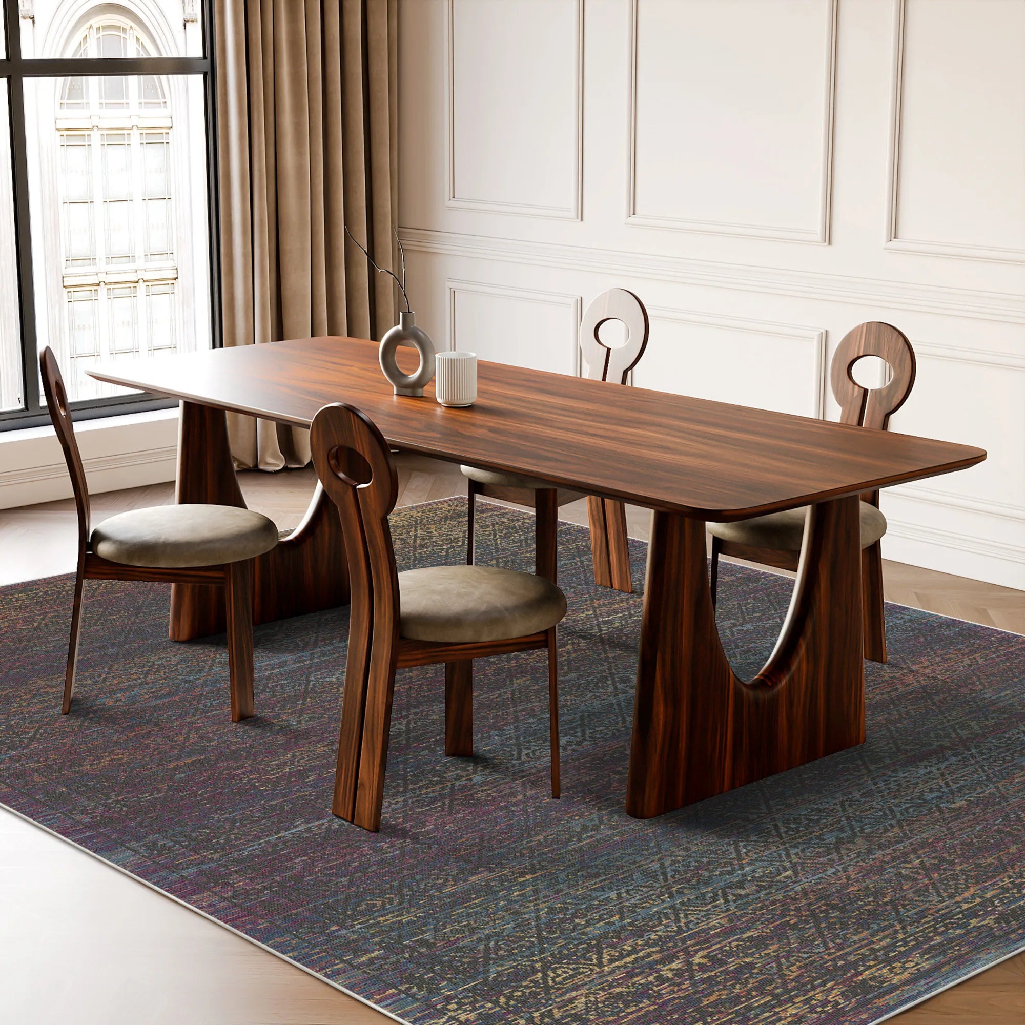 Twilight Cipher Geometric Rug